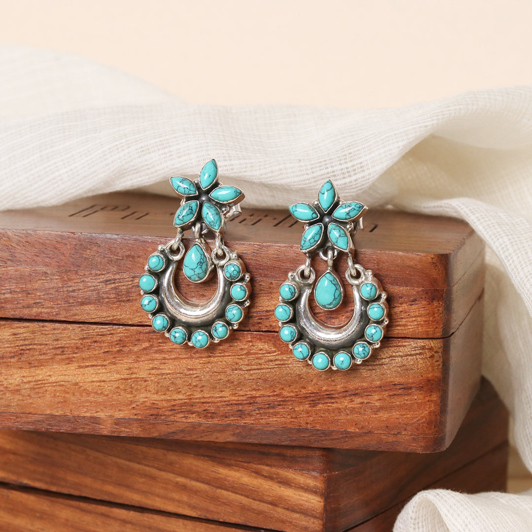 Hydro Turquoise Chandbali