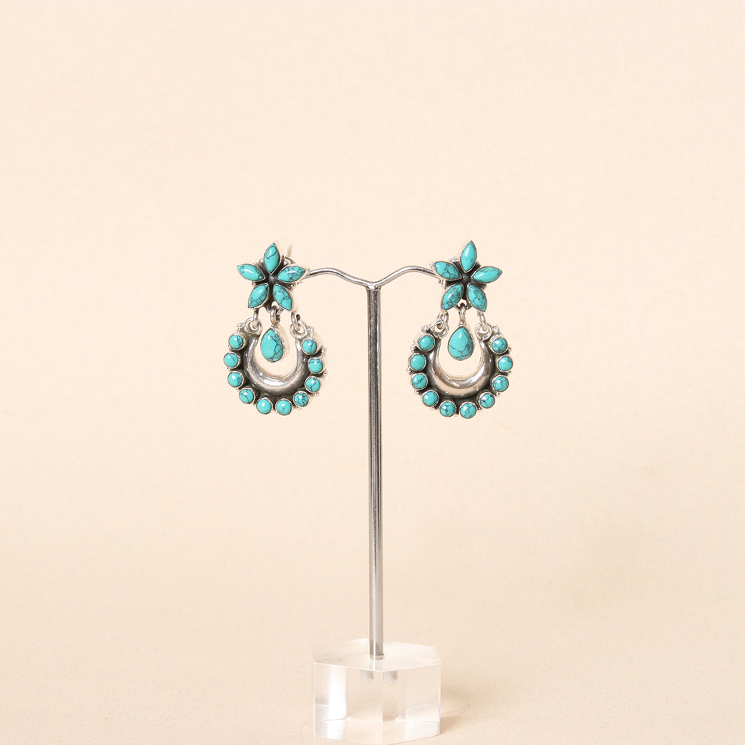 Hydro Turquoise Chandbali