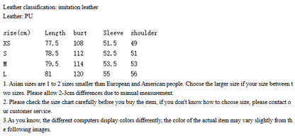 Women's Faux Leather Lace-Up High Waist Jacket