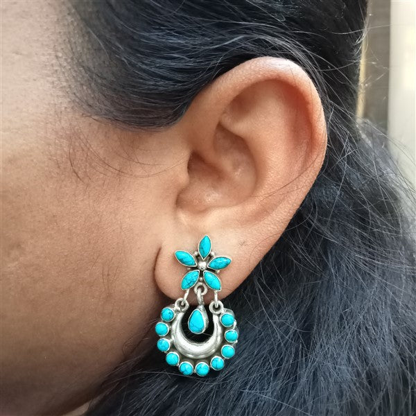 Hydro Turquoise Chandbali