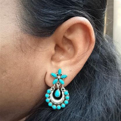 Hydro Turquoise Chandbali