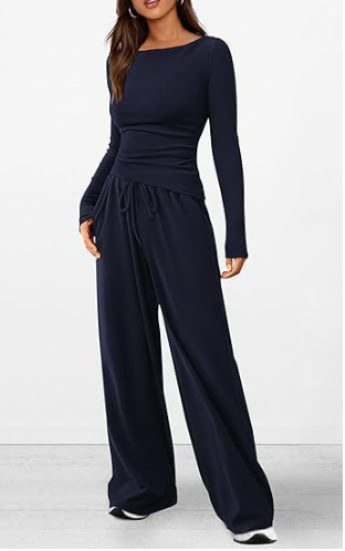 Men’s 2-Piece Tracksuit Set – Soft Athletic Jacket & Pants