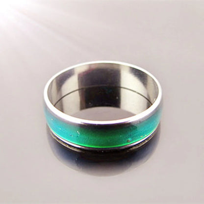 Stainless Steel Color-Changing Mood Ring for Couples